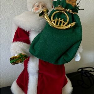 Vintage Animated Santa Claus tree topper